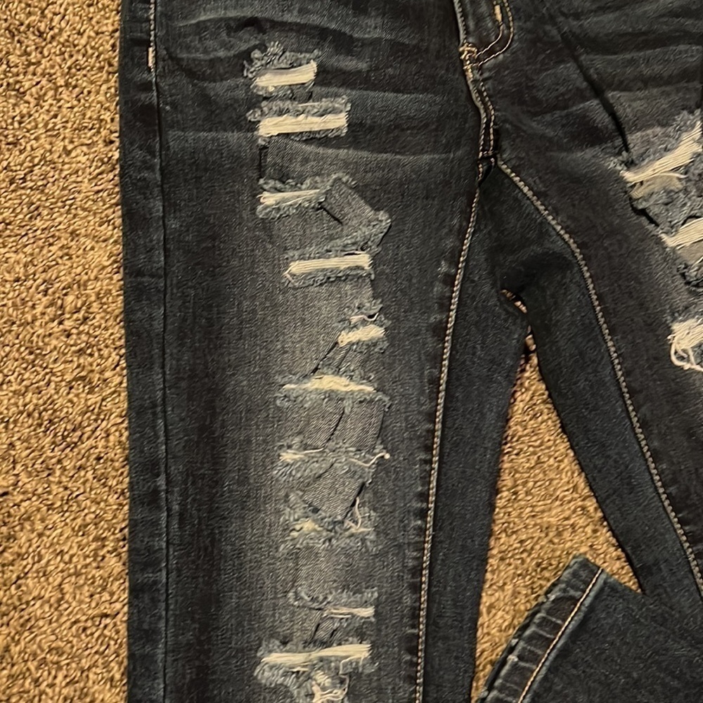 DISTRESSED Cotton Jeans - Picture 8 of 10